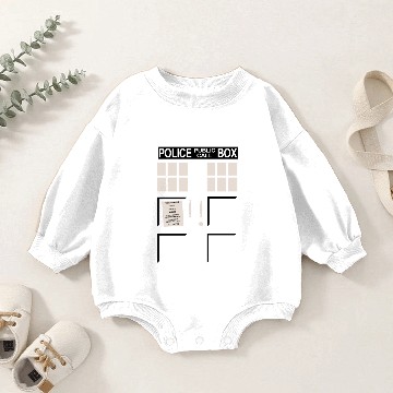 Discover Tardis Baby Romper Sweatshirts