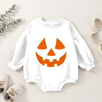 Discover Jack o Lantern Baby Romper Sweatshirts Orange