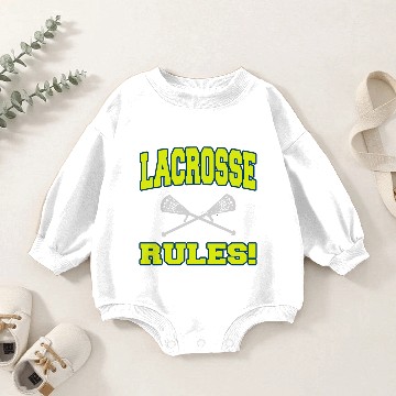 Discover Lacrosse Rules Baby Romper Sweatshirts