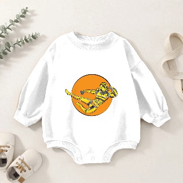 Discover stormtrooper meets bruce lee Baby Romper Sweatshirts