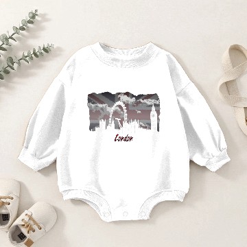 Discover White London Baby Romper Sweatshirts