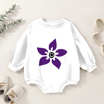 Discover Purple cocktail flower Baby Romper Sweatshirts
