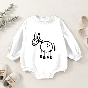Discover Stubborn donkey Baby Romper Sweatshirts