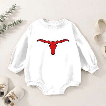 Discover cattle with horns Baby Romper Sweatshirts