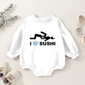 Discover I LOVE SUSHI Baby Romper Sweatshirts