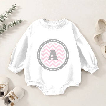 Discover Pink Chevron A Baby Romper Sweatshirts