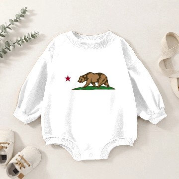 Discover california bear flag Baby Romper Sweatshirts