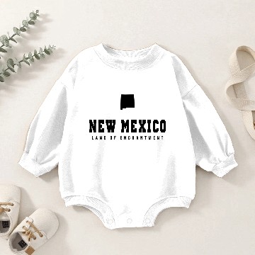 Discover New Mexico Shape Baby Romper Sweatshirts