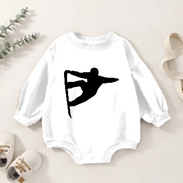 Discover Snowboarding Baby Romper Sweatshirts