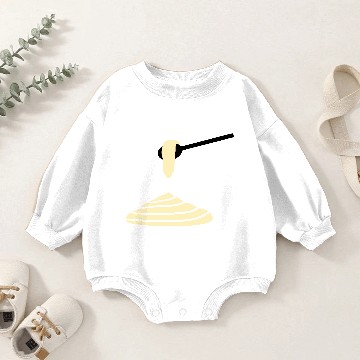 Discover Spoon with mashed potatoes - V2 Baby Romper Sweatshirts