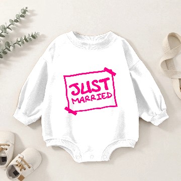 Discover Just Married Notice Baby Romper Sweatshirts
