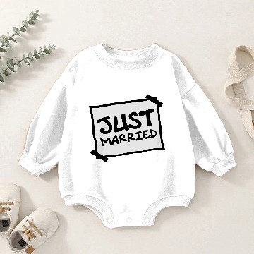 Discover Just Married Notice Baby Romper Sweatshirts