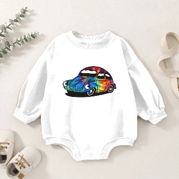 Discover Volkswagen Beetle Bug Classic Style Psychedelic Baby Romper Sweatshirts