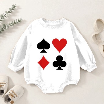 Discover Poker Baby Romper Sweatshirts