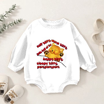 Discover Soft Kitty Baby Romper Sweatshirts