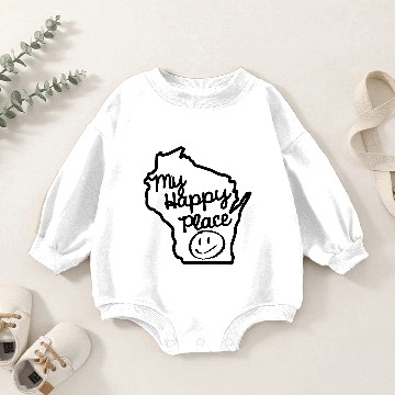 Discover Wisconsin Baby Romper Sweatshirts
