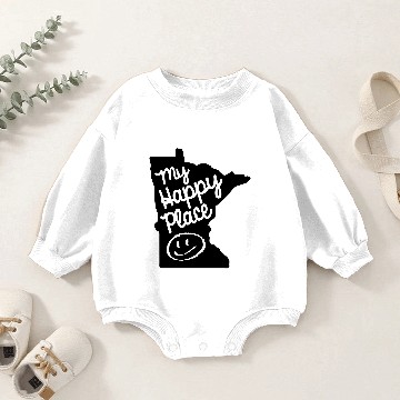 Discover Minnesota Baby Romper Sweatshirts