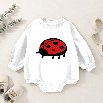 Discover Red Ladybug Baby Romper Sweatshirts