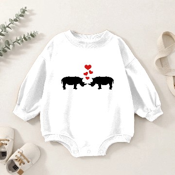 Discover Rhinos Baby Romper Sweatshirts