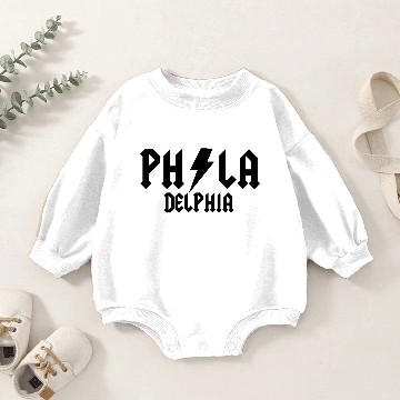 Discover Philly Bolt Baby Romper Sweatshirts