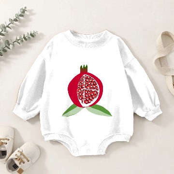 Discover pomegranate fruit Baby Romper Sweatshirts