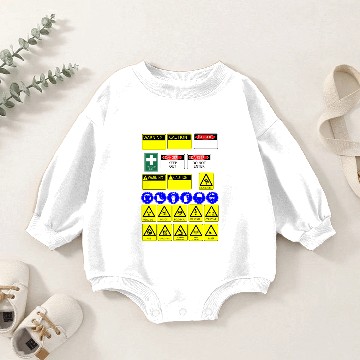 Discover safety signs Baby Romper Sweatshirts
