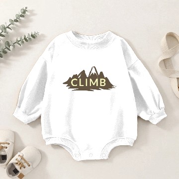 Discover Rock Climbing Baby Romper Sweatshirts