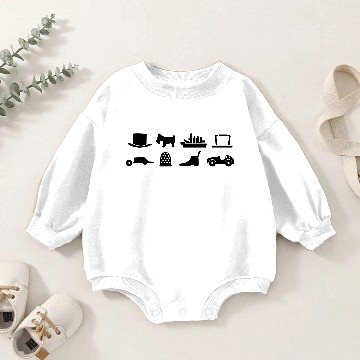 Discover Monopoly figures Baby Romper Sweatshirts