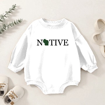 Discover Wisconsin Native Baby Romper Sweatshirts