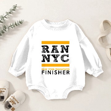 Discover NYC Marathon Finisher Baby Romper Sweatshirts