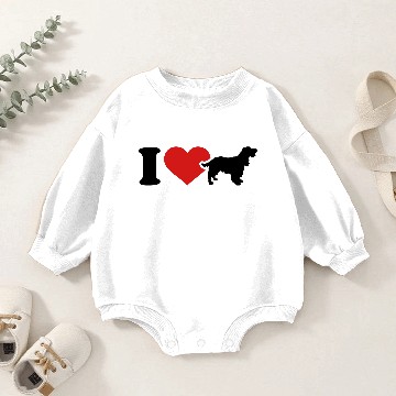 Discover Cocker Spaniel Baby Romper Sweatshirts