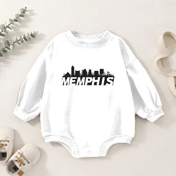 Discover Memphis Tennessee Skyline Baby Romper Sweatshirts