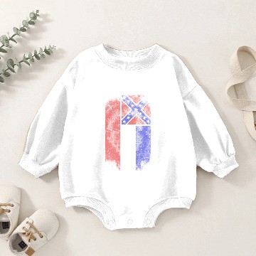 Discover Mississippi vintage flag Baby Romper Sweatshirts