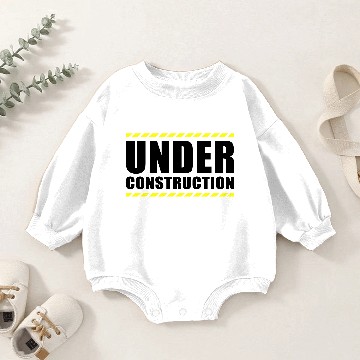Discover Under construction Baby Romper Sweatshirts