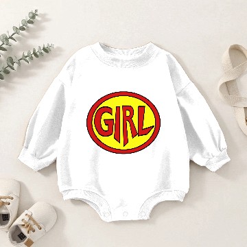 Discover Super, Hero, Heroine, Super Girl Baby Romper Sweatshirts