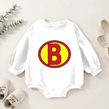 Discover Super, Hero, Heroine, Initials, B Baby Romper Sweatshirts