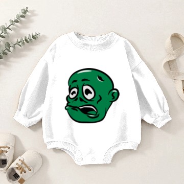 Discover zombie funny comic suit head Baby Romper Sweatshirts