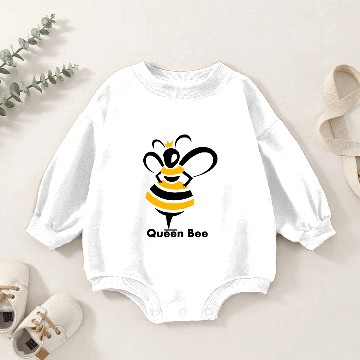 Discover Queen Bee Baby Romper Sweatshirts