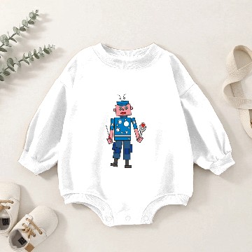 Discover robot man Baby Romper Sweatshirts