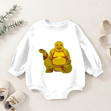 Discover Buddha with cup Baby Romper Sweatshirts