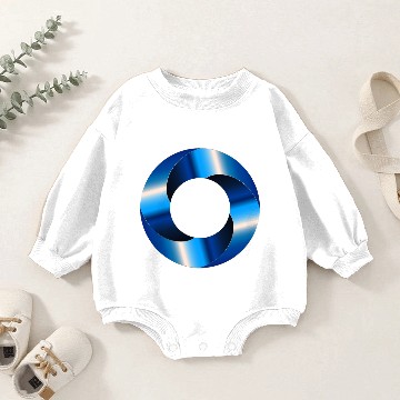 Discover Sapphire Torus Screw Baby Romper Sweatshirts