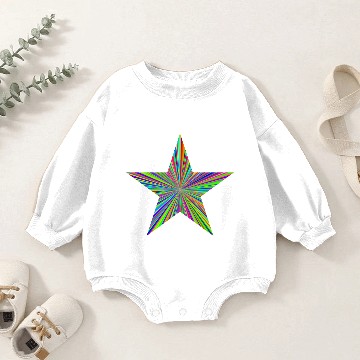 Discover Celestial Burst Baby Romper Sweatshirts