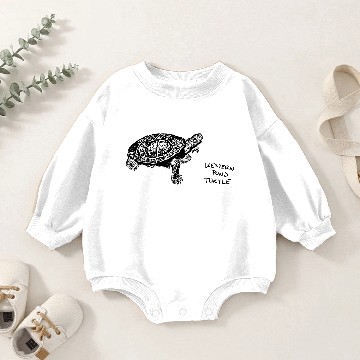 Discover Western Pond Turtle Baby Romper Sweatshirts