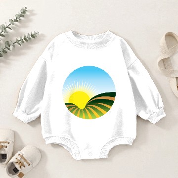 Discover Sunrise Icon Baby Romper Sweatshirts