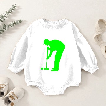 Discover croquet player 2 Baby Romper Sweatshirts