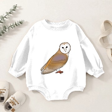 Discover barn owl Baby Romper Sweatshirts