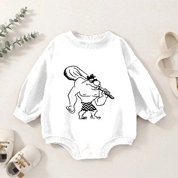 Discover Caveman caveman pattern sunglasses Baby Romper Sweatshirts