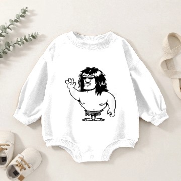 Discover Caveman caveman waving sunglasses Baby Romper Sweatshirts