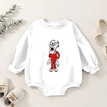 Discover angry dangerous carnivorous opa man zombie funny u Baby Romper Sweatshirts