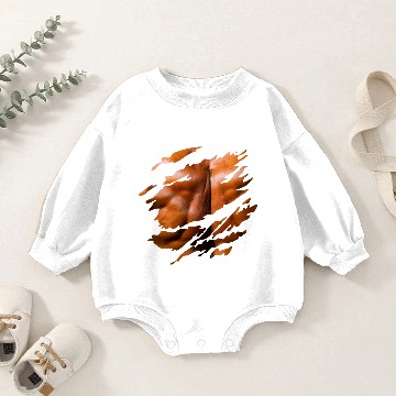 Discover Back Muscles-Ripped Baby Romper Sweatshirts